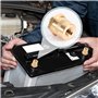 Peevisap M8 Paire d'Adaptateurs de Pôle de Batterie en Laiton, Cosse Batterie, Lot de 2 Bornes de Batterie,Bornes de Batterie po