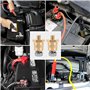 Peevisap M8 Paire d'Adaptateurs de Pôle de Batterie en Laiton, Cosse Batterie, Lot de 2 Bornes de Batterie,Bornes de Batterie po