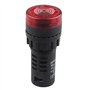 HALJIA Ad16–22SM LED Buzzer Signal d'alarme voyant lumineux Flash Alertor DC 12 V 20 mA 22 mm de diamètre