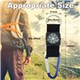 Boussole Porte Clés,10 Pièces Boussole Mousqueton Camping Escalade Randonnée Mini Carabiner avec Porte-Clés Boussole pour Sports