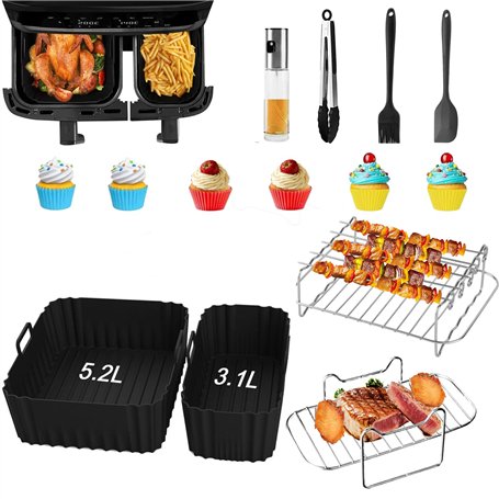 14 Pièces Moule air Fryer pour Moulinex EY9018 5