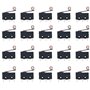 Youmile 20Pack Micro-levier à levier à galet CA 3 broches 5A 125 250V SPDT 1NO 1NC Bornes momentanées pour carte de circuit impr
