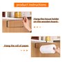 Porte Rouleau Papier Cuisine, Porte Rouleau Papier Cuisine sans perçage, Porte essuie Tout, Support sopalin Cuisine, Porte Essui