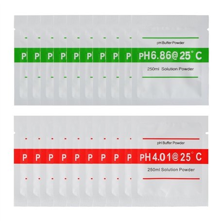 Nynel 20pcs PH Test Meter Mesure lot Solution tampon de mesure de la poudre tampon pH Point d'étalonnage Regard Pour pH Mètre Ét