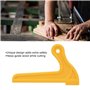 2 Pcs V-type Scies À Bois Poussoirs Pour Table De Menuiserie Routeur Lame De Travail Portable Jaune ABS Longueur 8.07 pouce