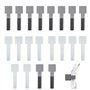 Lot de 40 Clip Cable Auto-Adhésives à Crochets et Boucles