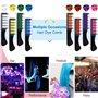 8Pcs Craie Pour Cheveux avec Couverture, EBANKU Coloration Temporaire Cheveux Craie Non Toxique Enfants Cadeaux pour pour fête, 