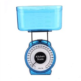 Supertool Balance de cuisine mécanique compacte pour aliments Capacité de 1 kg pour usage domestique Couleur aléatoire