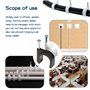 Fippy 600 pièces Clips Câble avec Clou Rond Cavalier Cable Electrique Blanc Noir Attache Cable Clou 4mm 5mm 6mm 7mm 8mm 10mm 12m