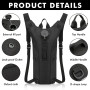 WANDGU Sac à Dos d’Hydratation avec Poche à Eau 3L Sac à Dos de Vélo : Sac à Dos d’Hydratation Ultraléger, Sac à Dos Étanche de 