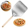 GOEDCH Pelle à Pizza Perforée 12 Pouces: Pelle à Pizza Perforée en Aluminium Anodisé Dur