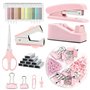 WANDGU Fournitures de Bureau Roses: Ensemble de Fournitures de Bureau