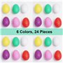 FLYAMAPIRIT Maracas Lot de 24 shakers à œufs musicaux pour bébés et tout-petits (6 couleurs, 24 pièces)
