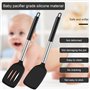 Diompirux Lot de 2 Sans BPA Spatules Silicone de cuisine, 220℃ Résistant à la Chaleur Grattoir Flexible et Antiadhésif, Ustensil