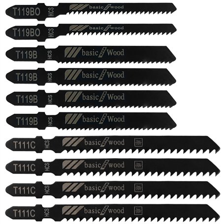 Diompirux 10 pièces Ensemble de lames de scie courbées en acier au carbone