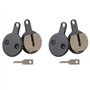 Futheda 2 Paires Bicyclette Plaquettes de Frein à Disque Semi-Métalliques compatibles avec Tektro Iox Lyra Novela
