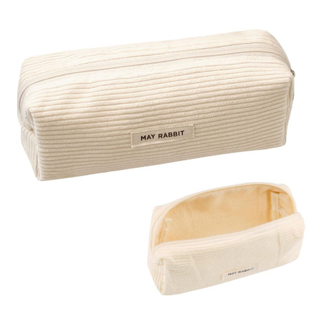 Feliciay Trousse à Crayons Velours Côtelé