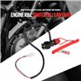 Interrupteur d'Arrêt et de Sécurité de Guidon de Moto 7/8 22 mm Universel Bouton d'Arrêt d'Urgence Coupe-circuit Hors-bord Etanc