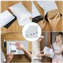 KOMABLEN 120 Pièces Enveloppe Plastique Expedition, Autoadhésive Emballage Colis Vinted 4 Tailles S/M/L/XL, Opaque Imperméable C