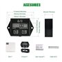 Yooreal Digital Compteur Heure Tachymètre,Batterie Remplaçable RPM Mètre Pour Scooter Pelouse Tracteur Dirt Bike Générateur Tron