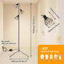 Dehobo lampadaire sur pied salon lampe sur pied lampadaires industriel LED luminaires intérieur sur pied trepied lampe de lectur