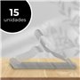 Lot de 15 cintres pour vêtements en Acier Inoxydable - Cintres antidérapants et résistants - Design Pliable - Idéal pour accroch