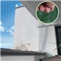 ADERTOS 5 * 5M Filet de Protection Chat, Filet Chat Balcon 2.5cm Filet de Balcon Protection sans Perçage Filets de Sécurité pour