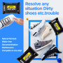Bigbigriver Lot de 2 lingettes nettoyantes pour chaussures de sport 60 lingettes de voyage portables pour enlever la saleté et l