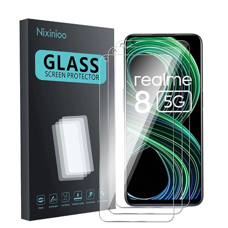 Nixinioo [3 Pièces] Verre Trempé Film Protection écran pour Realme 8 5G