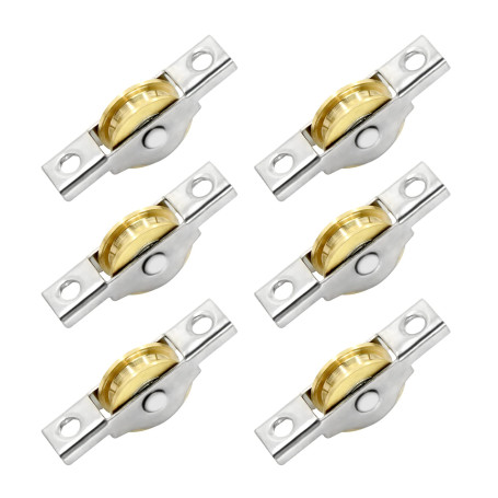 U Poulies avec Roulements à Billes - Acier pour Câbles Vertical Inox Poulie Silencieuse Amovible