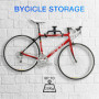 Pinners Support de vélo mural pliable et rembourré, support de vélo mur, support de vélo, support mural pour vélo