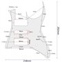 Alnicov Pickguard HSH avec coque arrière et miroir de protection Trussrod pour guitare Ibanez RG350 EXZ MDX EX