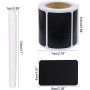 Lot de 300 étiquettes pour tableau noir imperméables réutilisables avec 1 stylo à craie blanc, étiquette amovible pour décorer v