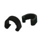 ANCLLO 10 PCs Black Metal C-Clips Pinces U-Clips Boucle VTT BMX VTT Vélos de frein Câble de dérailleur Shifter Guides de câble B