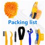 Lot de 7 Kit de Nettoyage pour Vélos, Bicyclette Outil de Nettoyage Outils De Nettoyage Brosse de Nettoyage avec Brosse et Netto