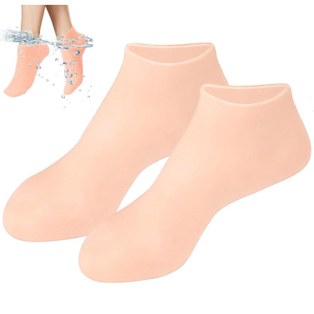 1 Paire Chaussettes Hydratantes Silicone