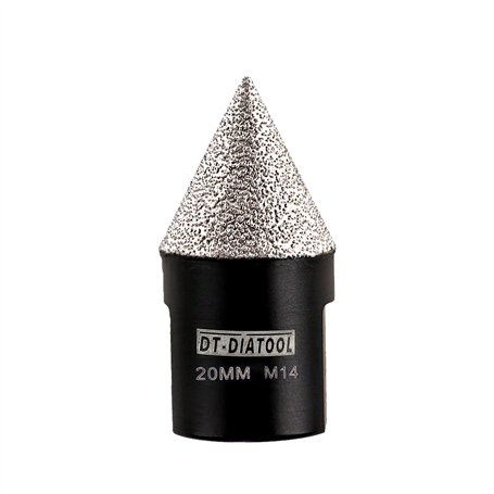 DT-DIATOOL Forets à chanfreiner diamant – Foret conique diamant de 20 mm pour agrandir la coupe et façonner les trous existants