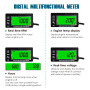 Runleader RL-HM028A Tachymètre inductif étanche avec compteur horaire Thermomètre Affichage rétro-éclairé pour tous les moteurs 