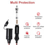 Hoembpn 4M Rallonge Prise Allume Cigare de Voiture 17AWG étanche avec Fusible 15A,12V/24V Câble d'Extension pour Allume Cigare M