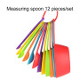 EigPluy Cuillères Doseuses,12 Pièces Tasses à Mesurer en Plastique Cuisine pour Mesurer Sec et Ingrédients Liquides