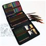 72 Crayons de Couleurs et Crayons de Dessin avec Accessoires