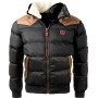 Geographical Norway Abramovitch Men - Manteau Chaud Fourrure Automne Hiver - Veste Chaude Homme Blouson Manches Longues Coupe Ve