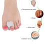 Lot de 12 séparateurs d'orteils en gel pour homme et femme - Pour redresser les orteils - Correction des oignons - Marteau d'ort