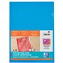 OXFORD Sachet de 10 Pochettes-Coin Haute Résistance A4 PVC Lisse Epaisseur 15/100ème Coloris Assortis