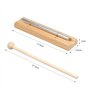 ROSEMO Xylophone Carillon Solo de Méditation avec Maillet en Bois Instrument Carillon de Percussion avec Sac Stockage pour Prièr