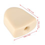 6pcs Chevilles de Guitare, Tuning Pegs Boutons de réglage en Acrylique pour Guitare Folk électrique(Beige)
