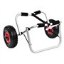 Chariot Pliant Kayak en Alliage D'aluminium Kayak Canoë Roue Dolly Bateau Transporteur Chariot Transport cargo 80kg