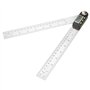 Akozon Rapporteur Règle, 0–200 mm en Acier Inoxydable électronique Goniomètre de Rapporteur numérique Viseur d'angle à Onglet Ja