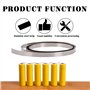 1 Rouleau Bande Nickel, 0.15 x 8MM x 10M Plaque Nickel Bande Ruban, Bande de Nickel pour Connecter des Li Batteries Spot Welding