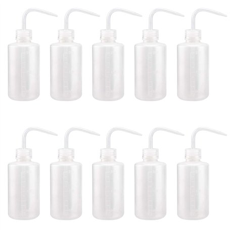 KOHAND Lot de 10 flacons souples en plastique de 250 ml avec étiquettes graduées